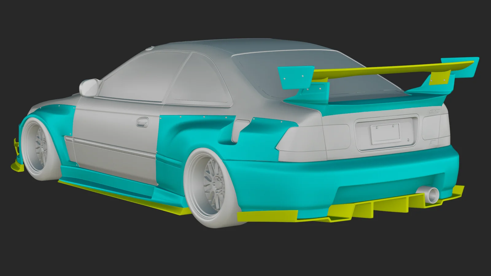 Honda Civic EJ7 Axhe Widebody Kit screenshot 3