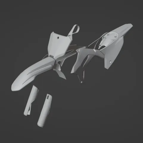 Honda CRF450R Plastics - Blender 3d models