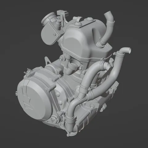 Honda CRF450R 2021 Engine - Blender 3d models