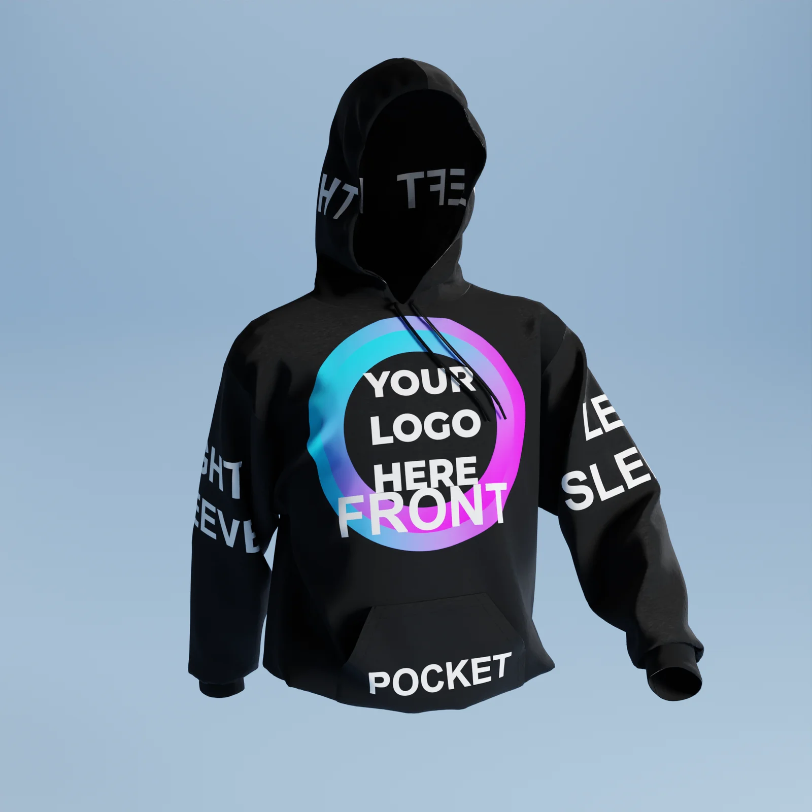 Walking Hoodie 3D Mockup screenshot 2