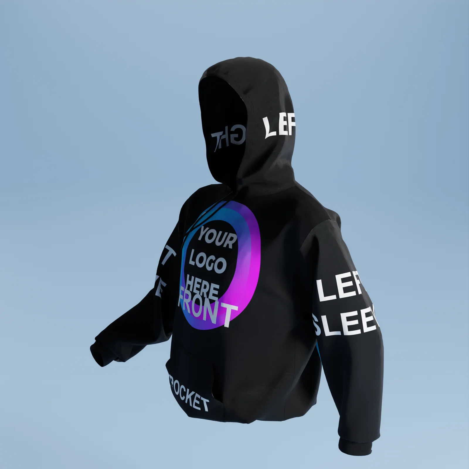 Walking Hoodie 3D Mockup screenshot 5
