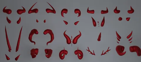 Horn Collection - Blender 3d models