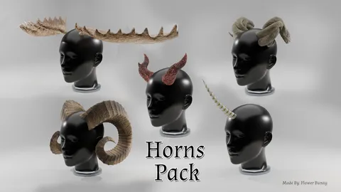 Horn Pack - Blender 3d models