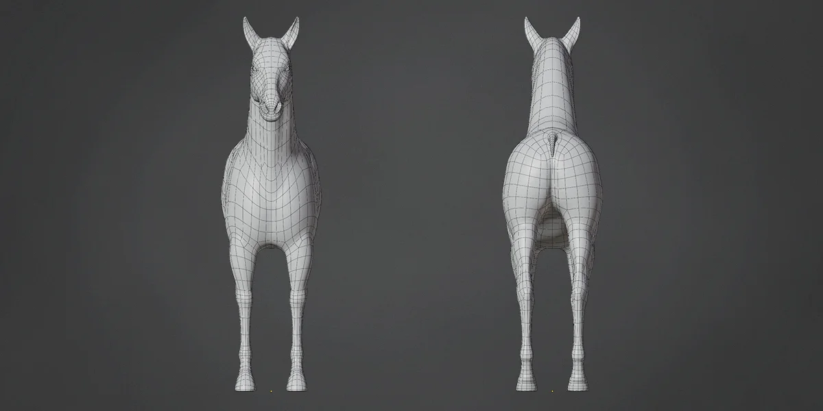 Horse Base Mesh screenshot 3