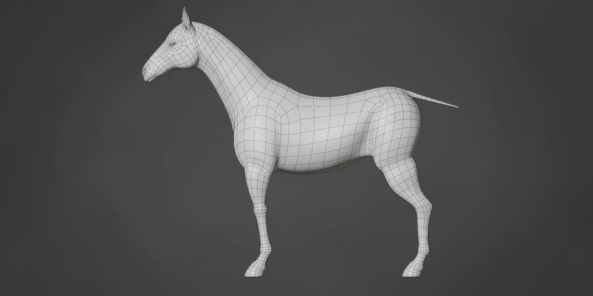 Horse Base Mesh screenshot 4