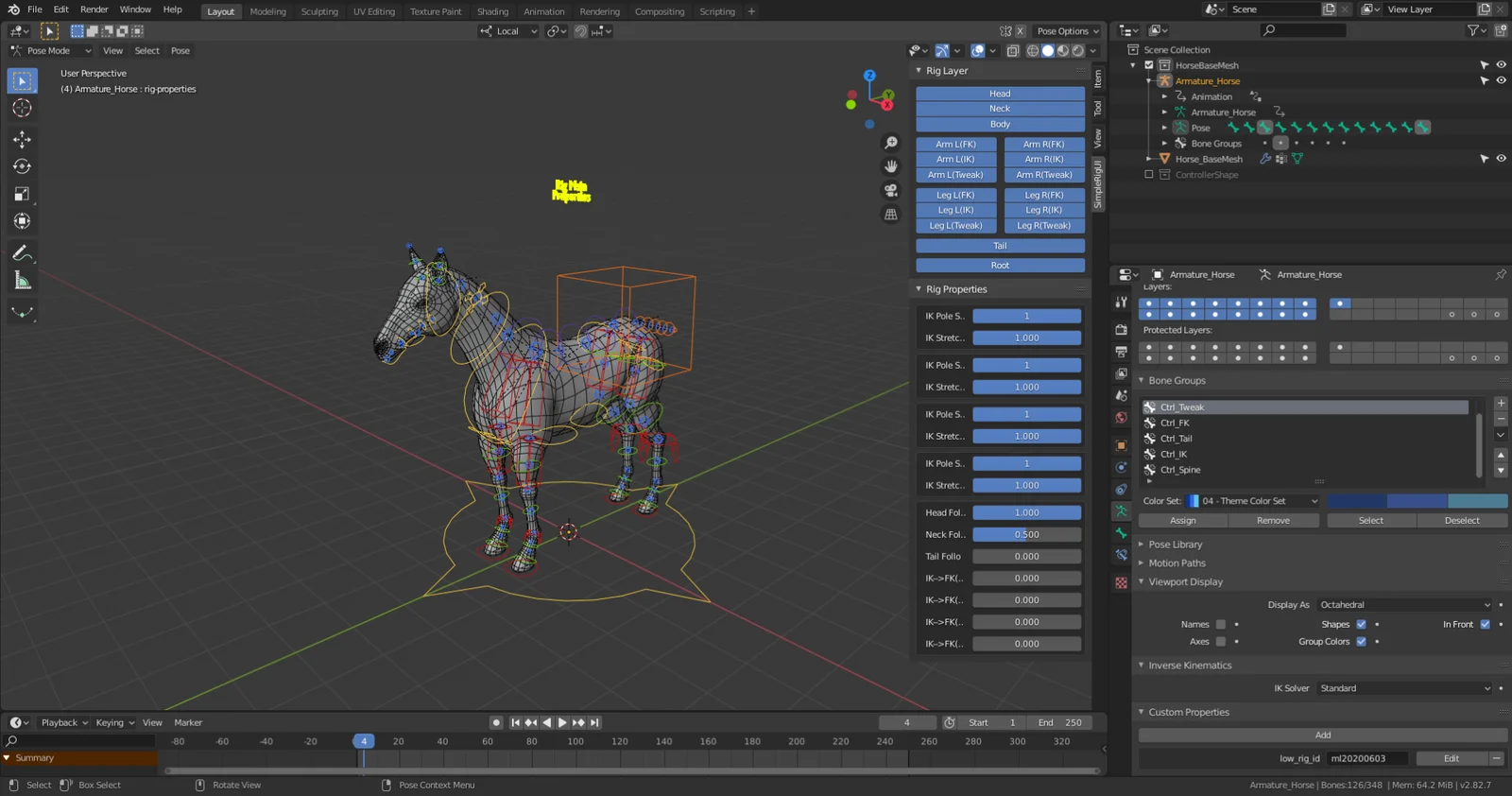 Horse Base Mesh screenshot 7