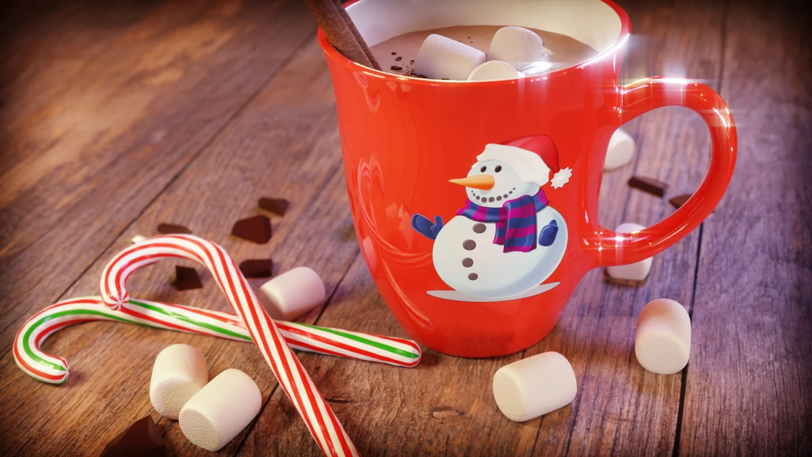 Hot Cocoa Christmas Scene screenshot 2