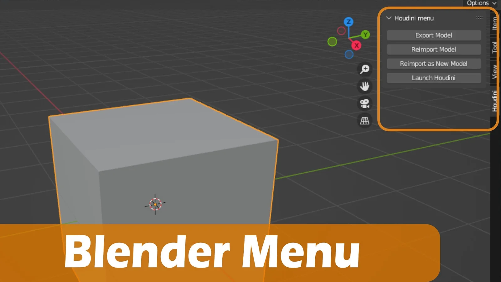 Houdini Blender Bridge screenshot 3