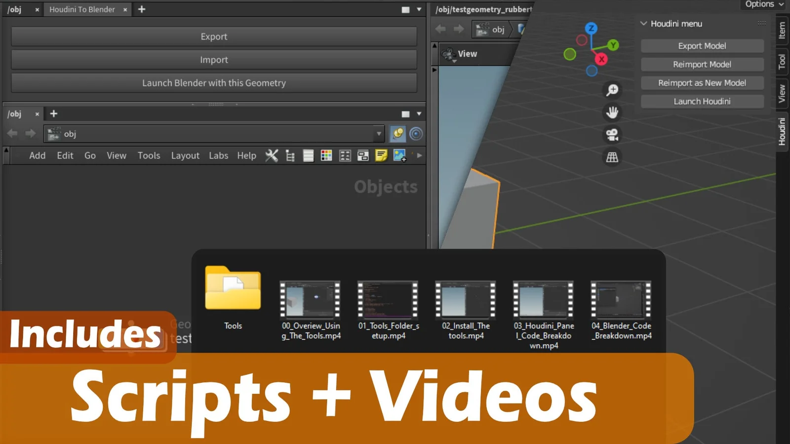 Houdini Blender Bridge screenshot 4