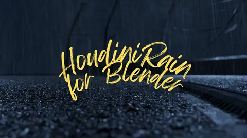 Houdini FX Rain - Blender 3d models