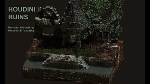 Houdini Ruins - Blender tutorials & courses