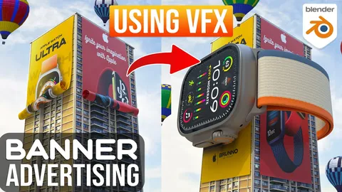 Banner Unroll VFX Tutorial - Blender tutorials & courses