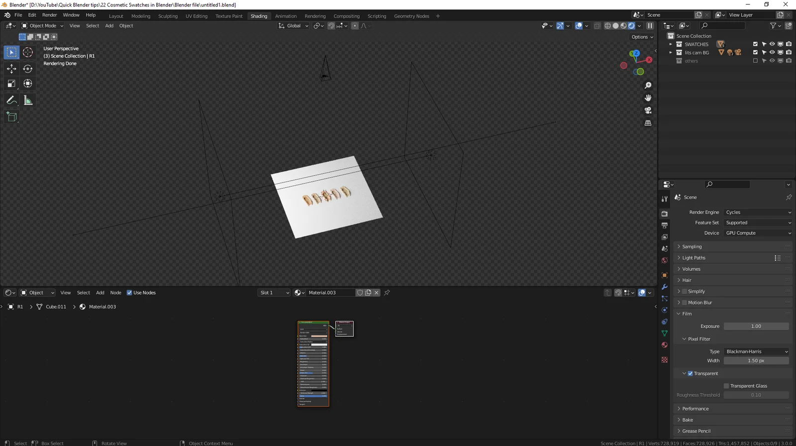 Cosmetic Swatches Tutorial File screenshot 2