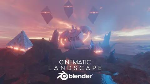 Sci-Fi Cinematic Landscape Tutorial - Blender tutorials & courses