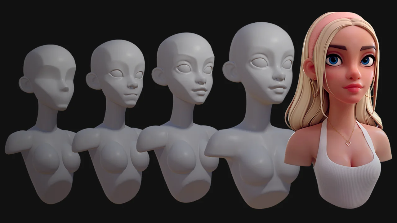 How to Sculpt a Stylized Head screenshot 3