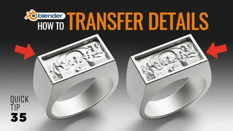 Detail Transfer Working File - Blender tutorials & courses