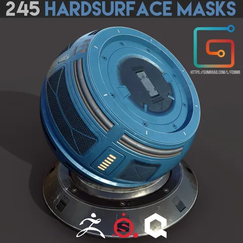 HS 245 Alpha Masks - Blender sculpting brushes