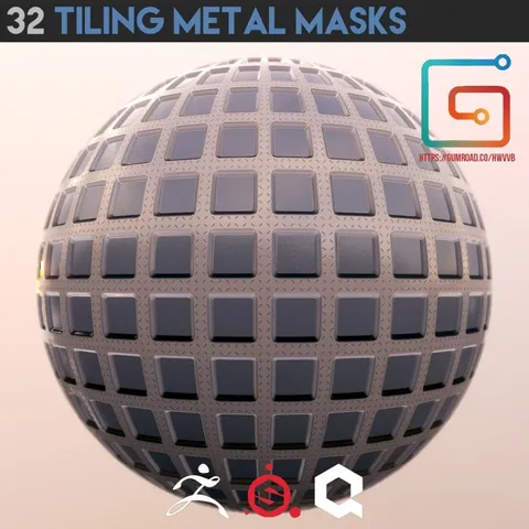 Tiling Metal Masks - Blender textures & materials