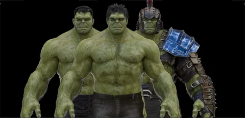 Hulk Avengers And Ragnarok - Blender 3d models