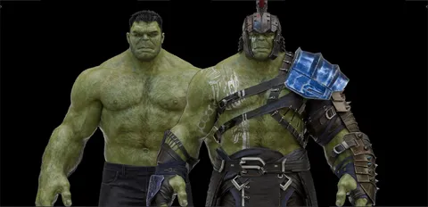 Hulk From Thor Ragnarok - Blender 3d models