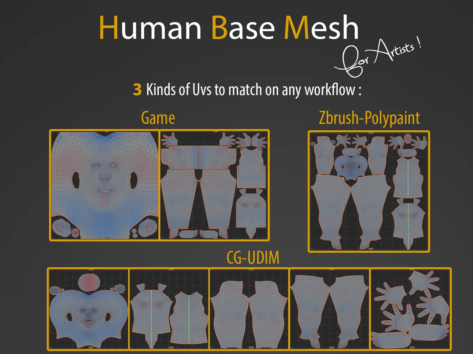 Human Base Mesh screenshot 4
