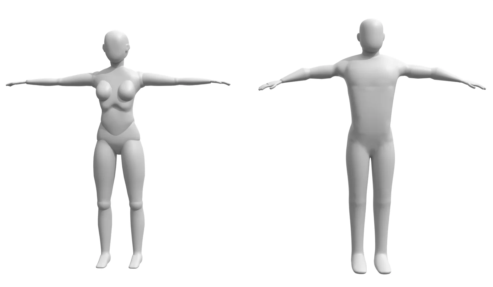 Human Base Meshes screenshot 3