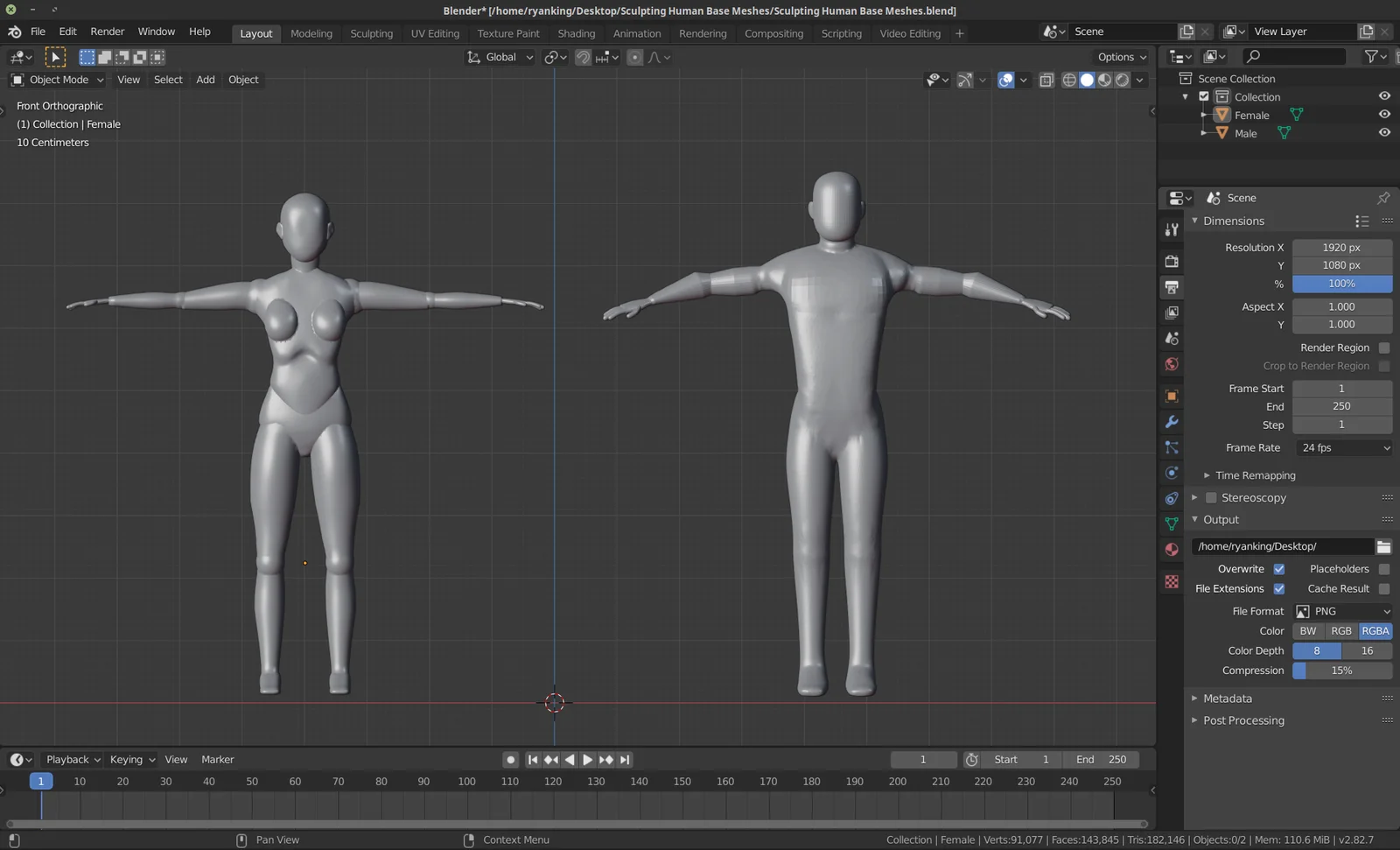 Human Base Meshes screenshot 4