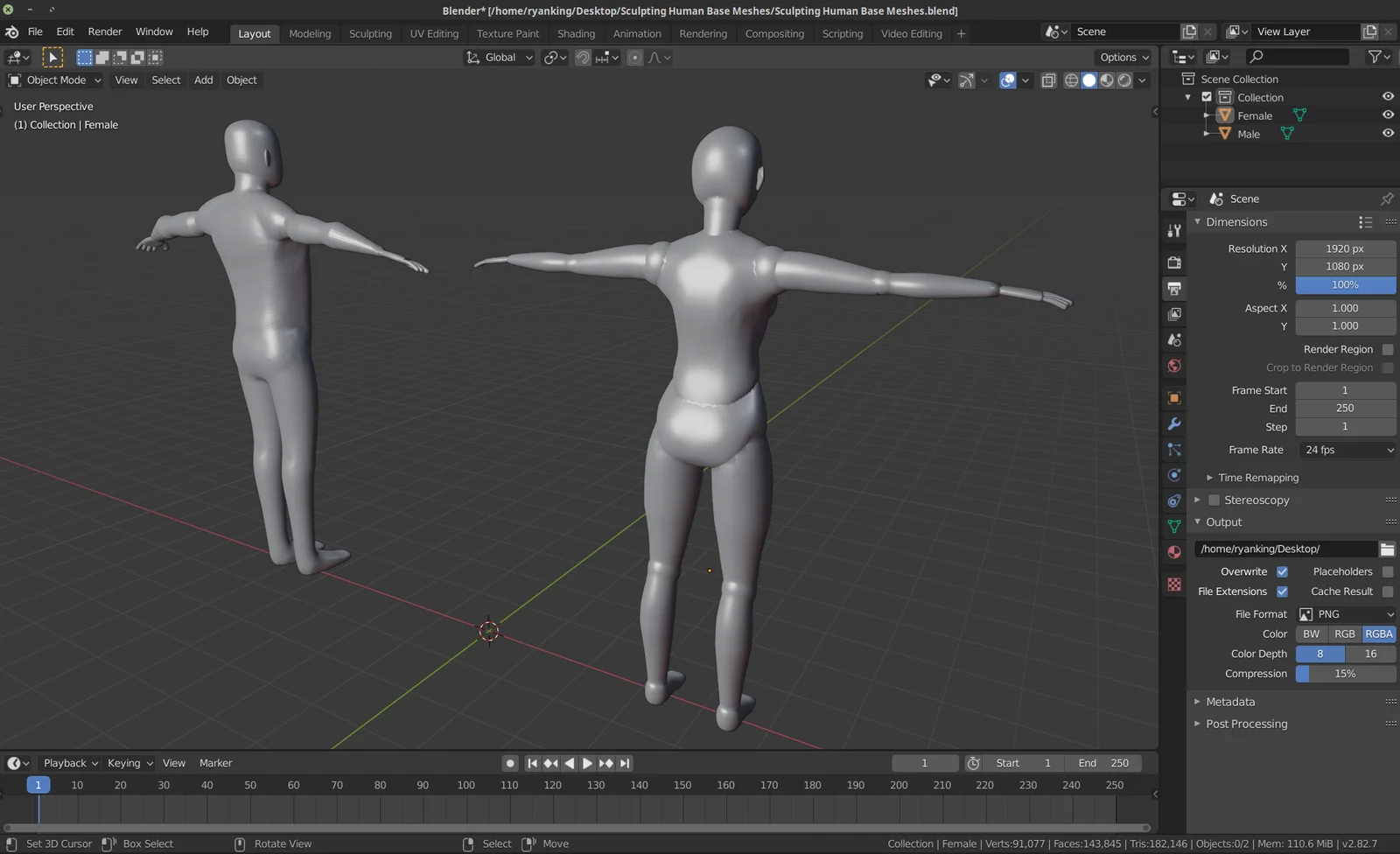 Human Base Meshes screenshot 5