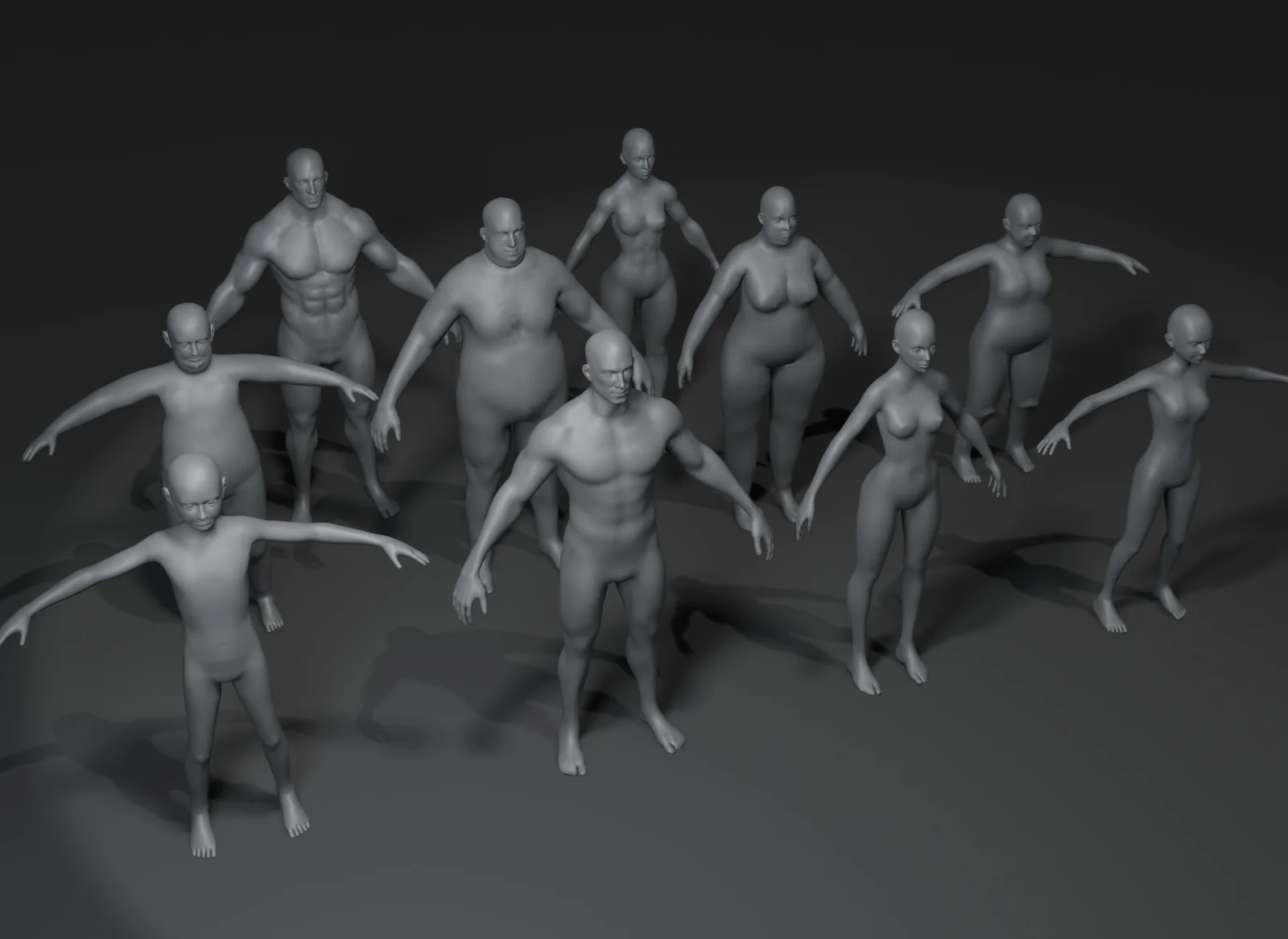 Human Body Base Mesh screenshot 5