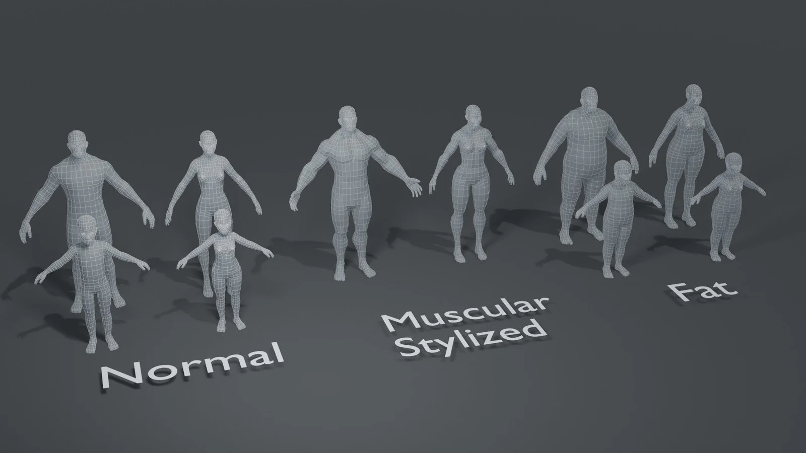 Human Body Base Mesh screenshot 7