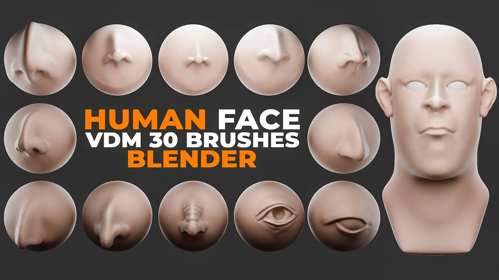Human Face VDM Brushes screenshot 2