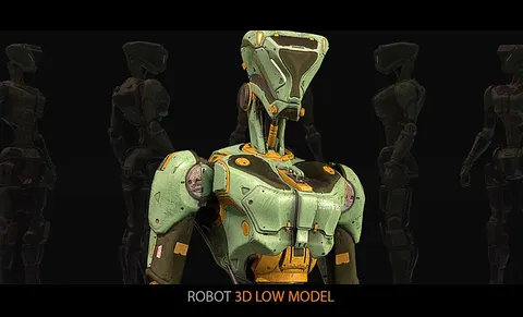 Humanoid Robot - Blender 3d models