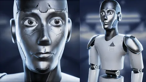 Humanoid Robot - Blender 3d models