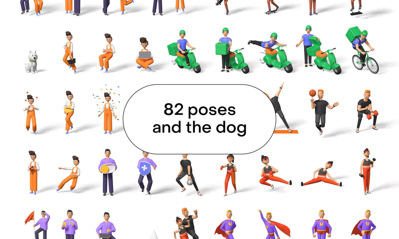 Humans 3D Characters screenshot 8