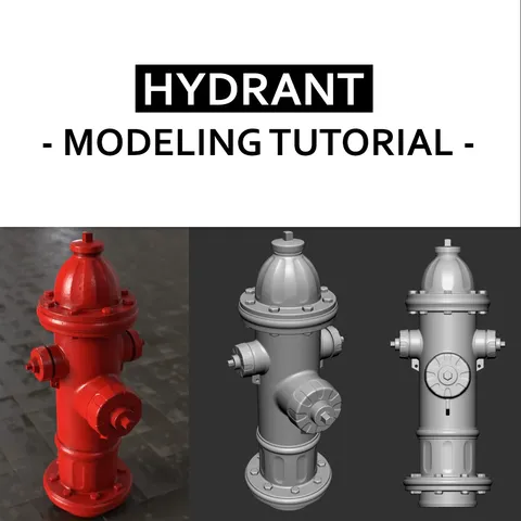 Hydrant Hard Surface Tutorial - Blender tutorials & courses