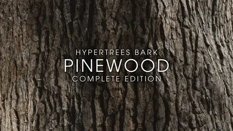 HyperTrees Pinewood Bark - Blender textures & materials