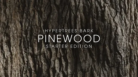 HyperTrees Pinewood Bark - Blender textures & materials