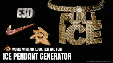 Ice Pendant Generator - Blender geometry nodes