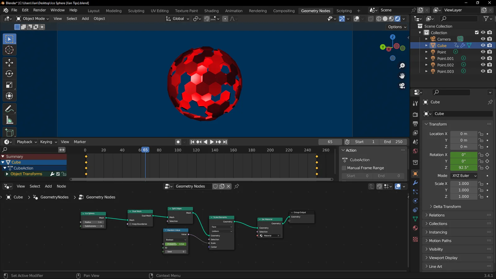 Ico Sphere Animation screenshot 2