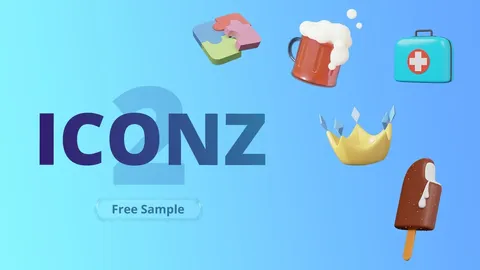 ICONZ 2 Sample - Blender 3d models