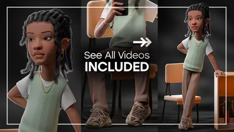 Illustrating a Stylized Character - Blender tutorials & courses