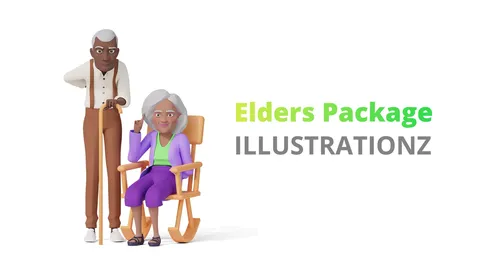Illustrationz Elders Pack - Blender 3d models