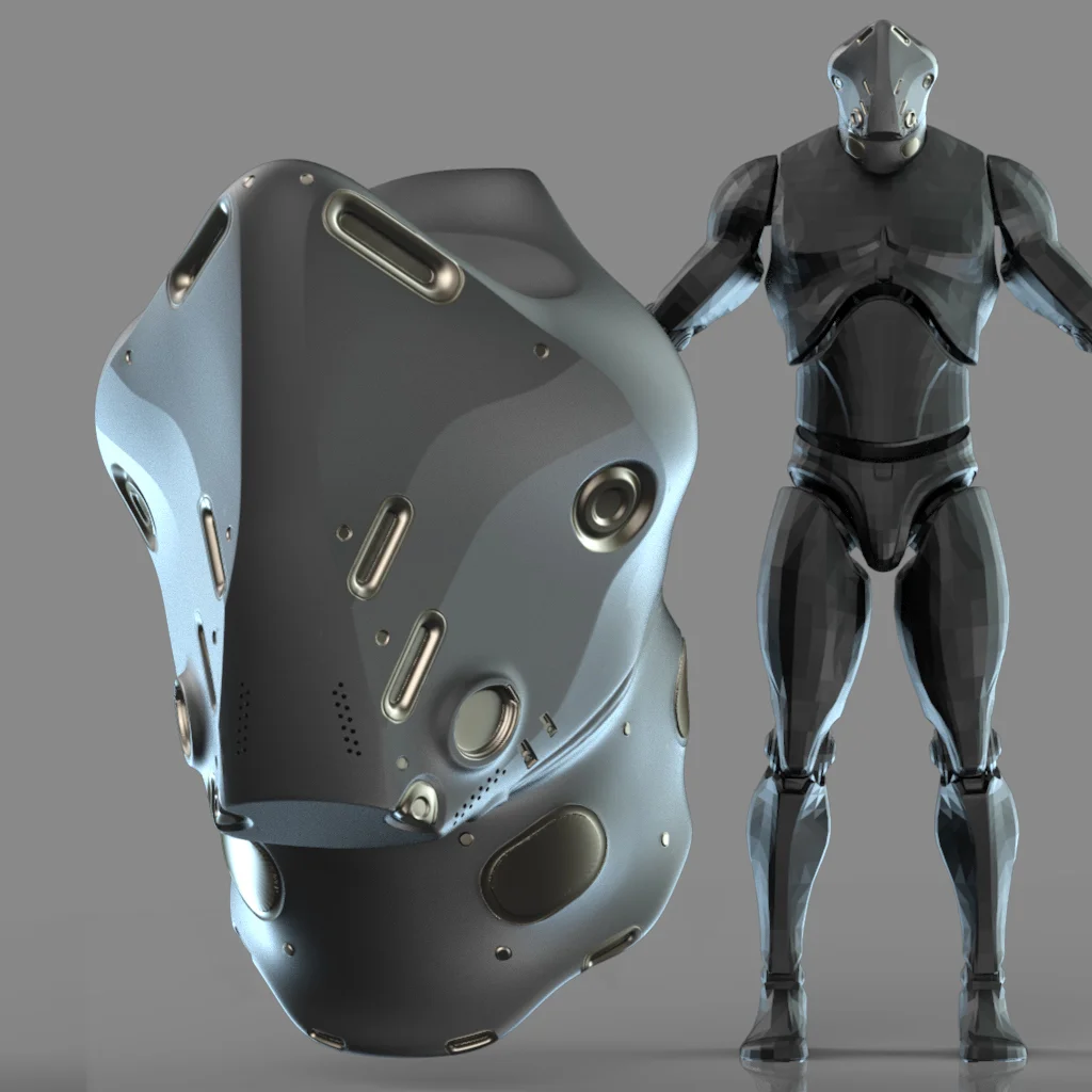 20 Sci-Fi Helmets Kitbash screenshot 5