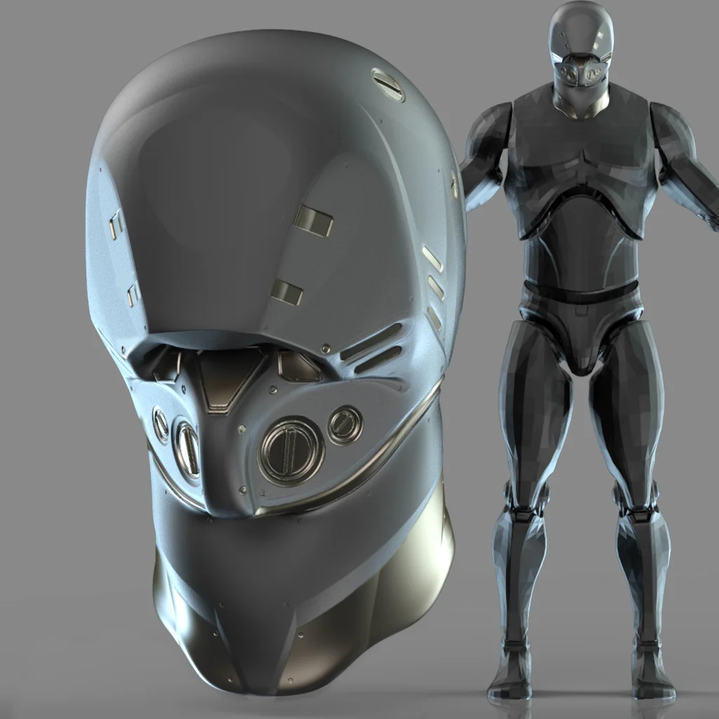 20 Sci-Fi Helmets Kitbash screenshot 6