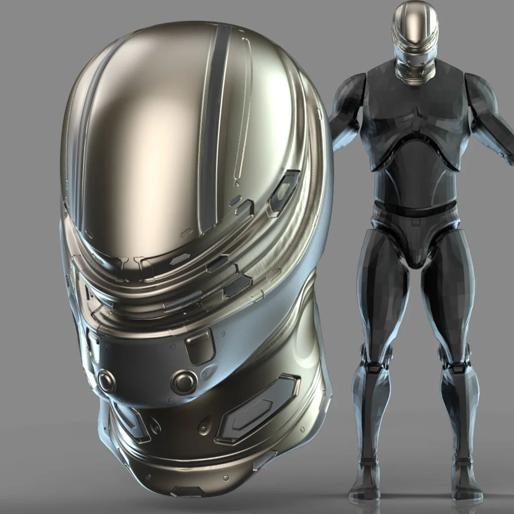 20 Sci-Fi Helmets Kitbash screenshot 7