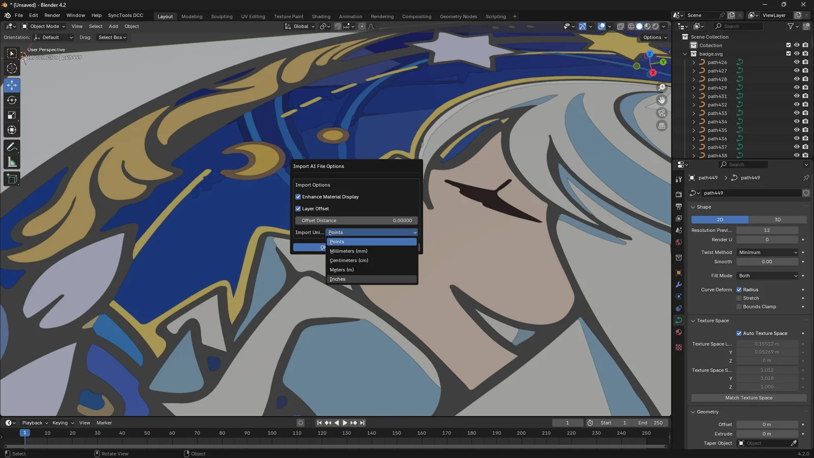 Import Adobe Illustrator screenshot 2