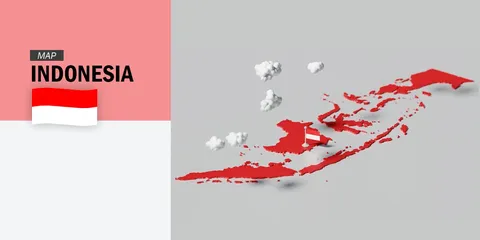 Indonesia Map - Blender 3d models