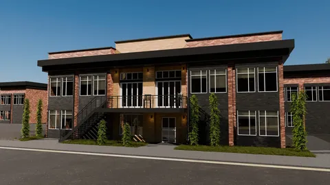 Industrial Building - Blender scenes