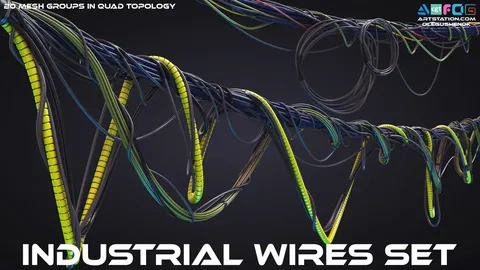 Industrial Cables - Blender 3d models