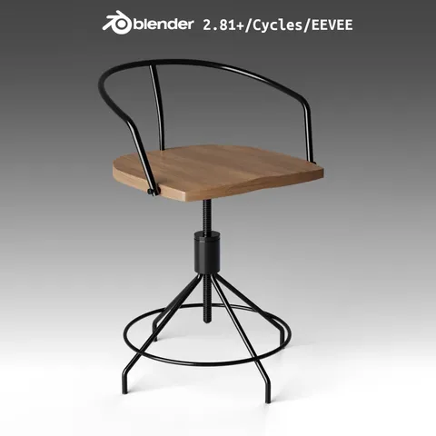 Industrial Stool - Blender 3d models